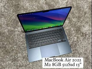 MacBook Air 2022 M2 8Gb 512Ssd 13” Liquid XDR Display OS Sonoma