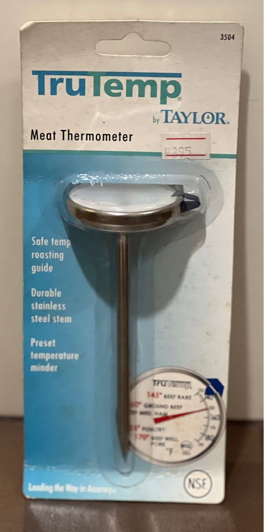 Meat Thermometer (Category: Other Kitchen Appliances) located in Quezon City. Submitted by ninetieskid4ever (Listing ID 1285456698, Image 1). Description: TruTemp by Taylor Meat Thermometer. Perfect for culinary students..