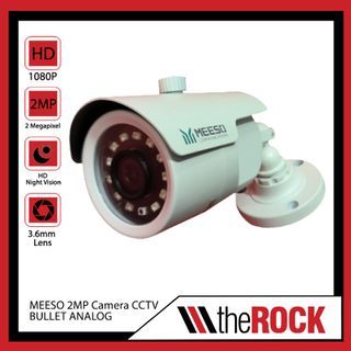 MEESO Surveillance Analog Camera Bullet | High Quality CCTV | Waterproof