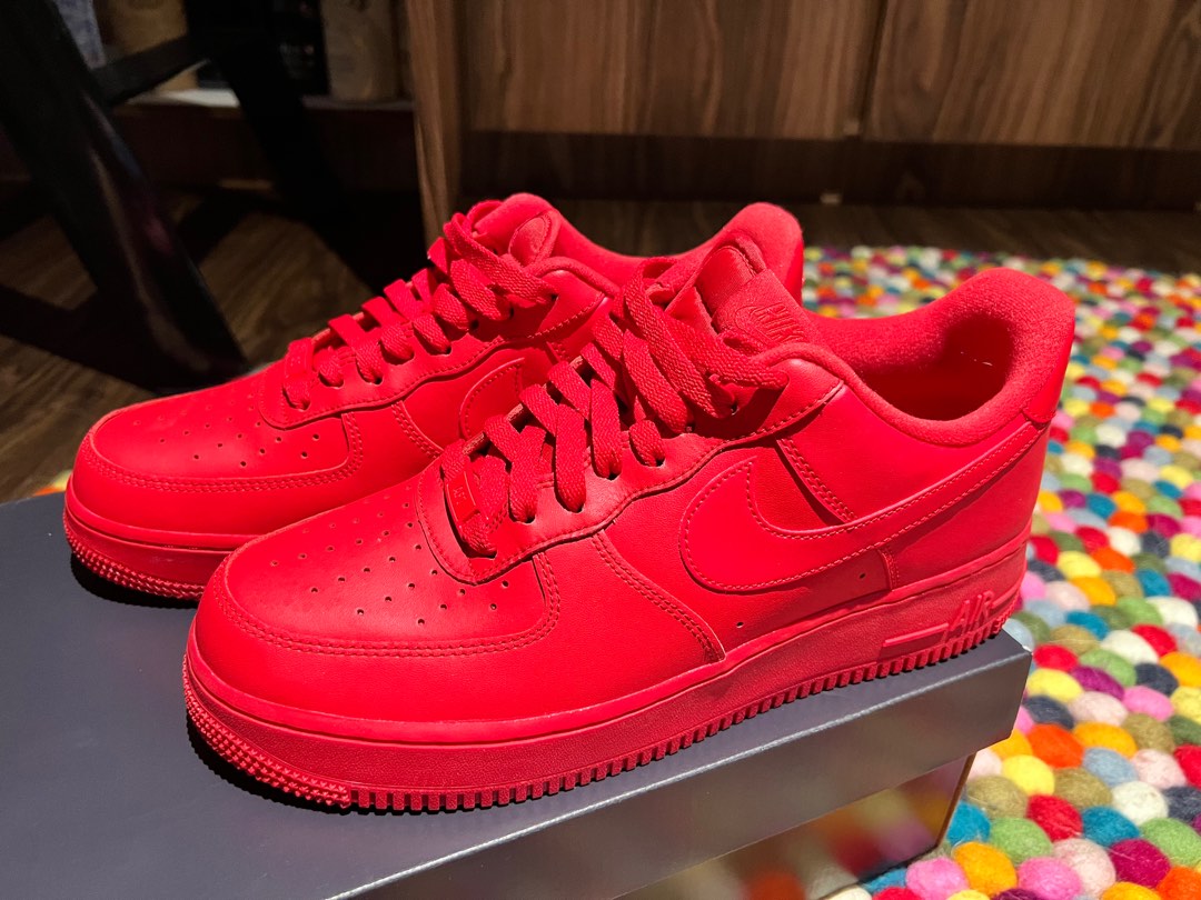 Nike air force 1 cheap triple red