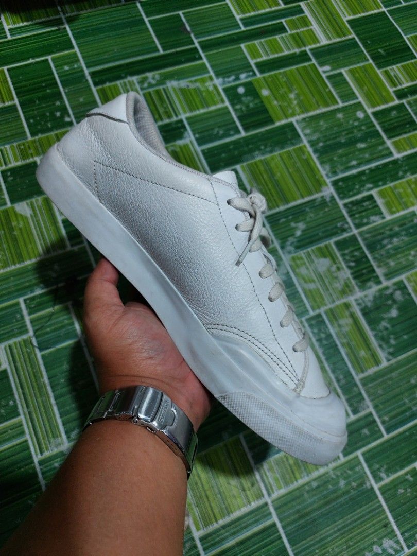 Nike All Court 2 Low Leather White Sneakers 27 cm Men s Fashion Footwear Sneakers on Carousell