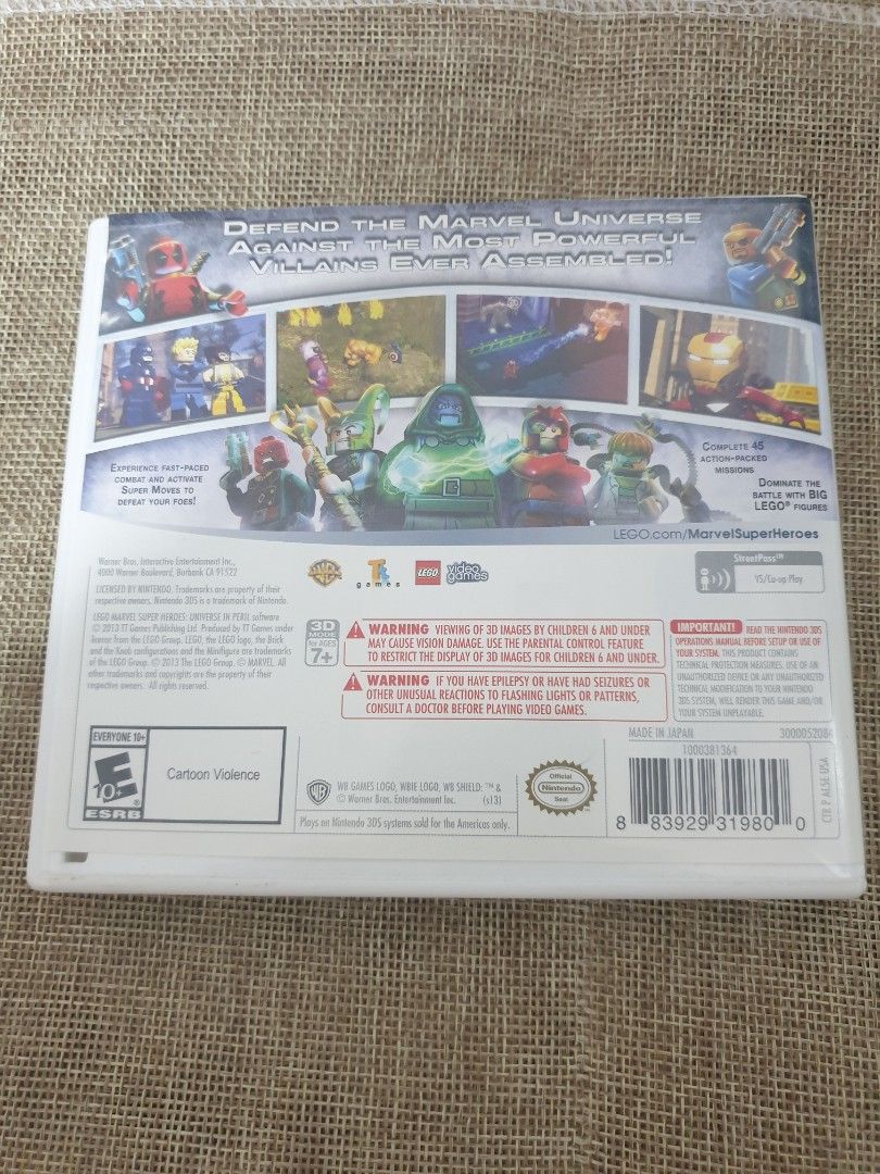 Lego marvel super best sale heroes 2 nintendo 3ds