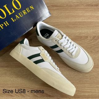 ON HAND: Ralph Lauren Court VLC Nylon Leather Sneakers Mens Shoes