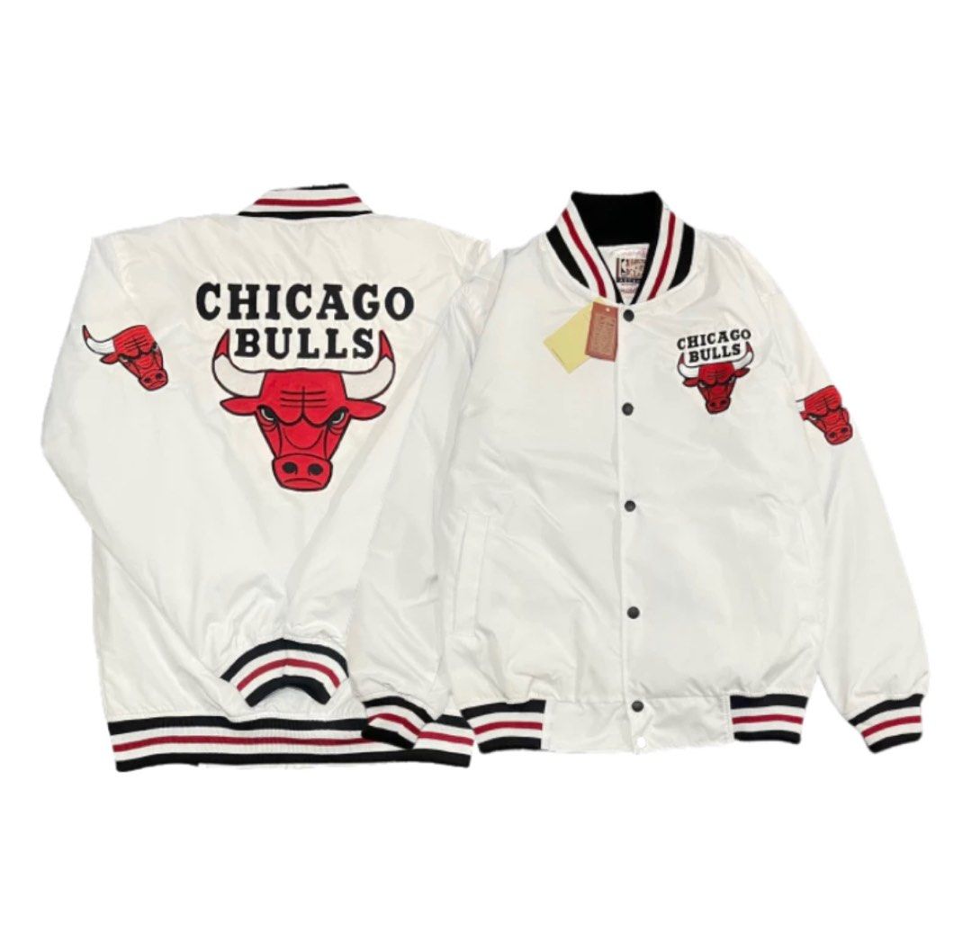 Oversized NBA Chicago Bulls Varsity Jacket Women s Fashion Coats