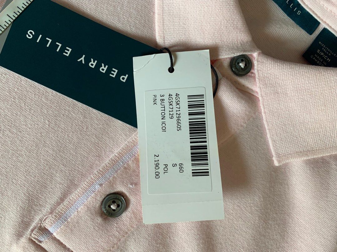 Perry Ellis Polo Shirt (Category: Tshirts & Polo Shirts ) located in Manila. Submitted by willississimo (Listing ID 1285369116, Image 2). Description: Brand New with Tags Pink Bought for 2190 RFS: too small for me.