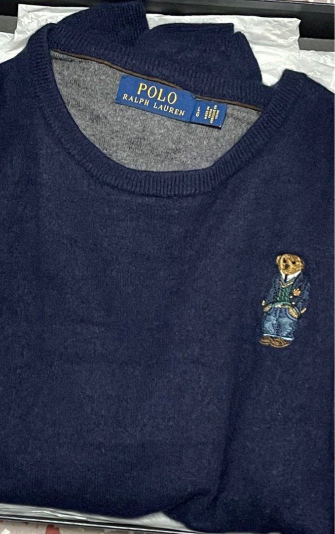 Polo Ralph Lauren bear embroidered sweater