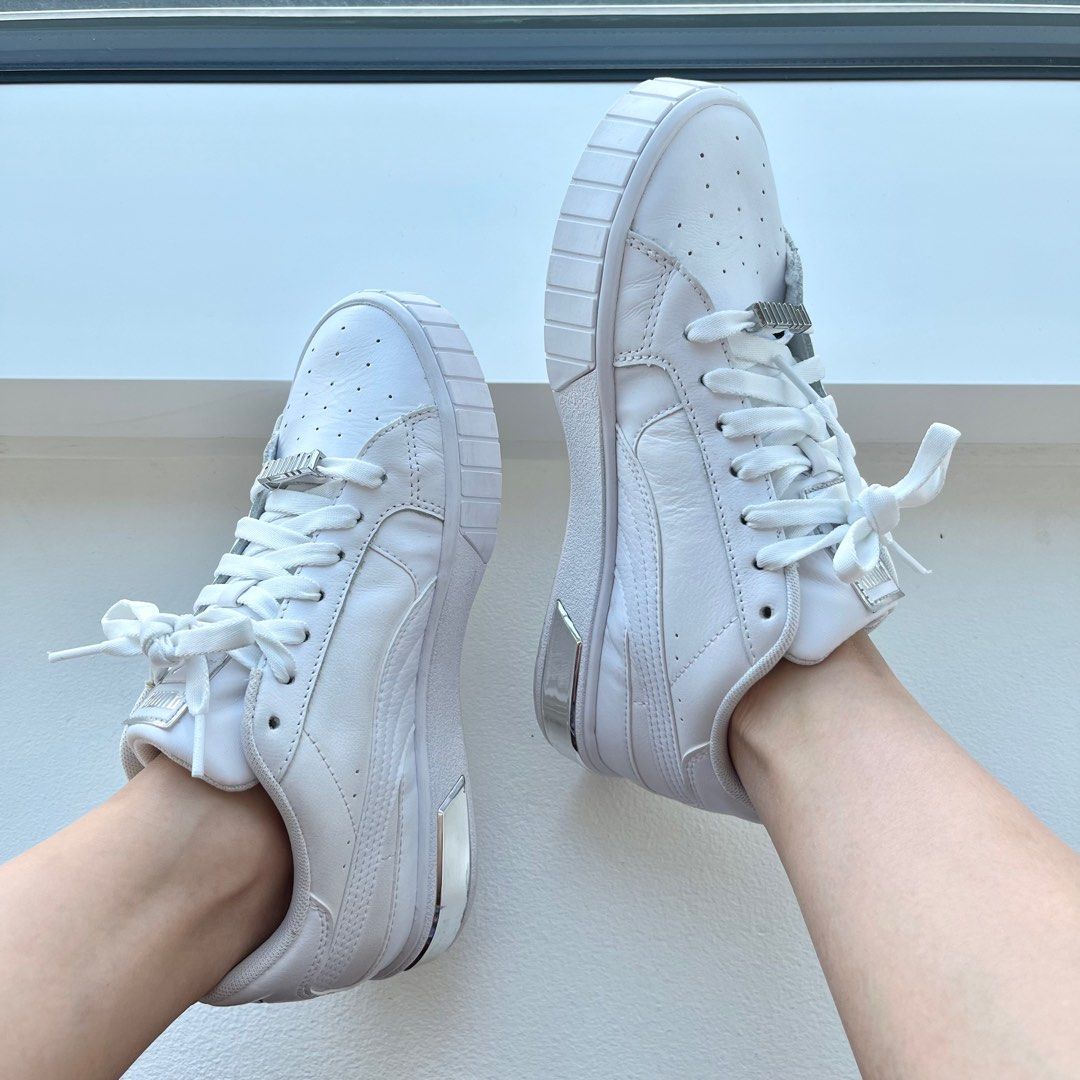 Puma cheap metallic trainers