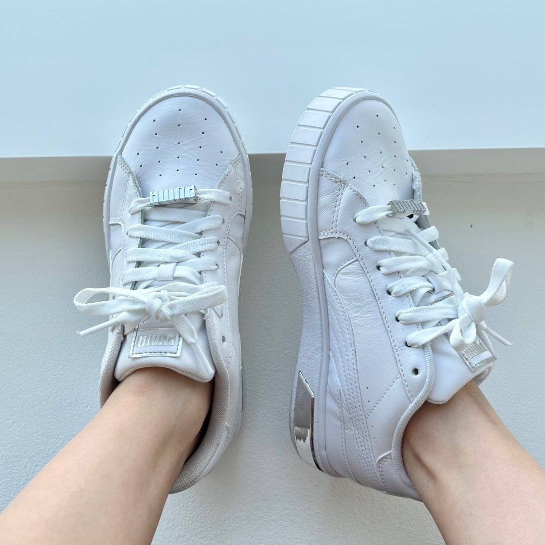 Puma metallic trainers top