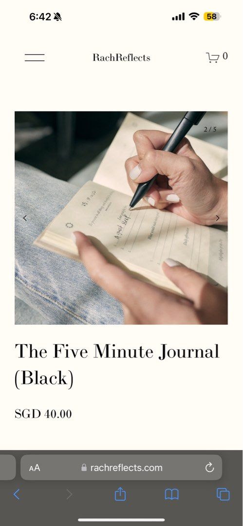 The Five Minute Journal (Black) — RachReflects