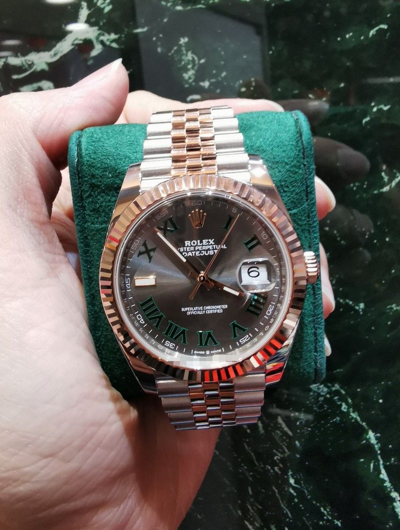 Rolex Datejust 41 ROSE gold Wimbledon 126331