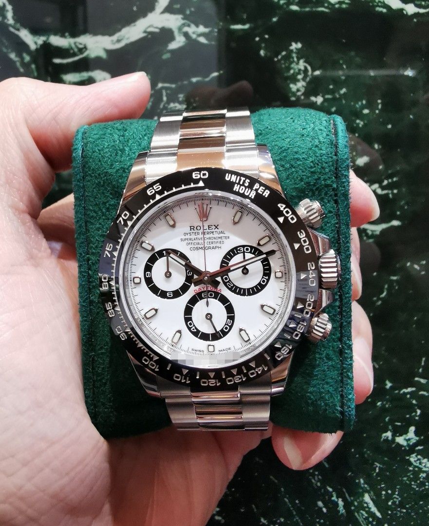 Ceramic daytona discount white dial