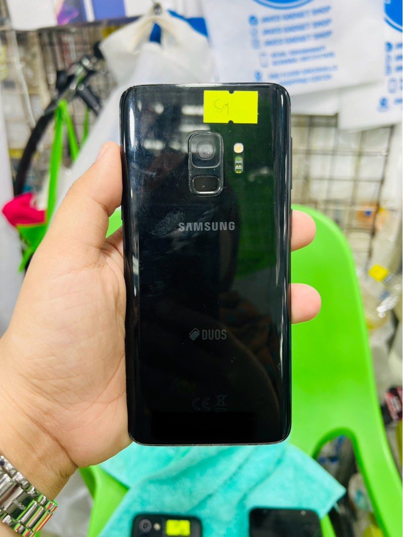 Samsung S9 64gb Dualsim FU (Category: Samsung) located in San Juan City. Submitted by javedsgadgetshop (Listing ID 1285468635, Image 1). Description: OPEN FOR INSTALLMENT VIA CREDIT CARD/GGIVES & SWAP/TRADE-IN! WE BUY AND SELL ( ANYKINDS OF UNIT BINIBILI PO NAMIN)! PTPA : Padelete po f bawal Read ❗️Onhand ‼️ Samsung S9 •64gb •NTC Variant •Good batt health •Factory Unlock •95% Smoothness •No hidden issue | No Repaired •100% Authentic | Not Refurbi