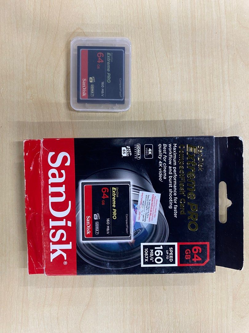 Sandisk 64gb extreme pro compactflash memory card sales
