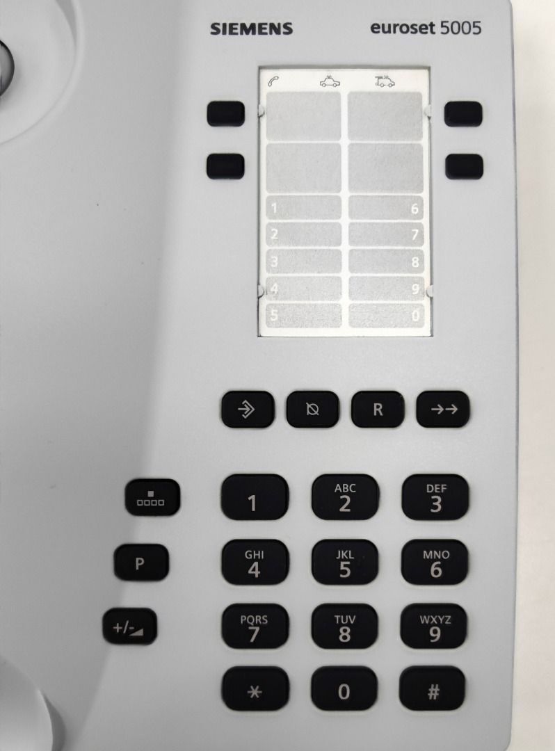 SIEMENS EUROSET 5005 Corded Phone with Name Keys, Redial Key & Wall  Mounting Possible