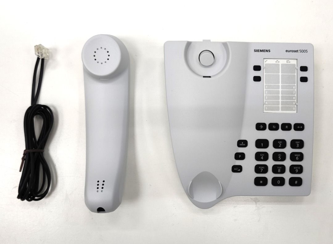 SIEMENS EUROSET 5005 Corded Phone with Name Keys, Redial Key & Wall  Mounting Possible