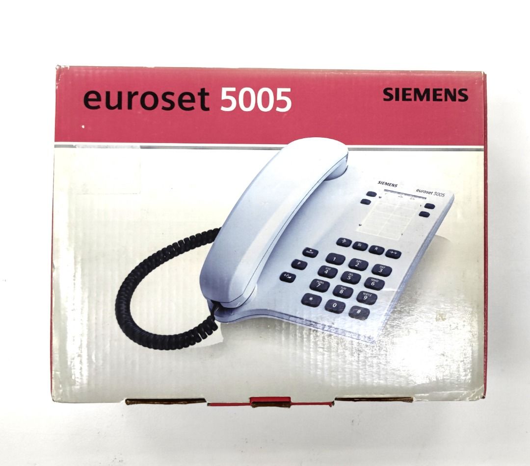 SIEMENS EUROSET 5005 Corded Phone with Name Keys, Redial Key & Wall  Mounting Possible