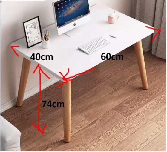 Study Table (Category: Tables & Sets) located in Singapore. Submitted by slevengoodkat (Listing ID 1284944016, Image 3). Description: # Use only for display # 2 x 80cm L*40cm W*74cm H # 2 x 60cm L*40cm W*74cm H # in white (same as photo). No box, no wrapper #easy self assemble #measurements in photo #cash n carry #no exchange no return no refunds #price for each table.