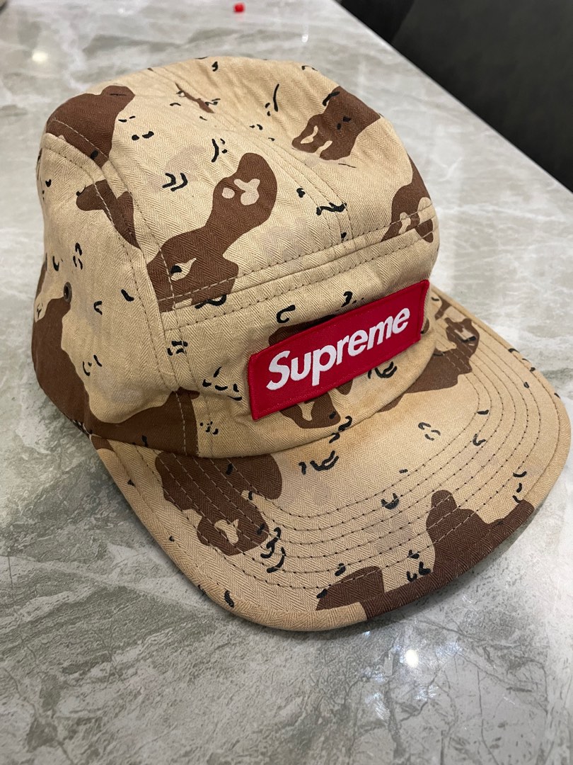 Supreme Desert Camo Camp Cap Men s Fashion Watches Accessories