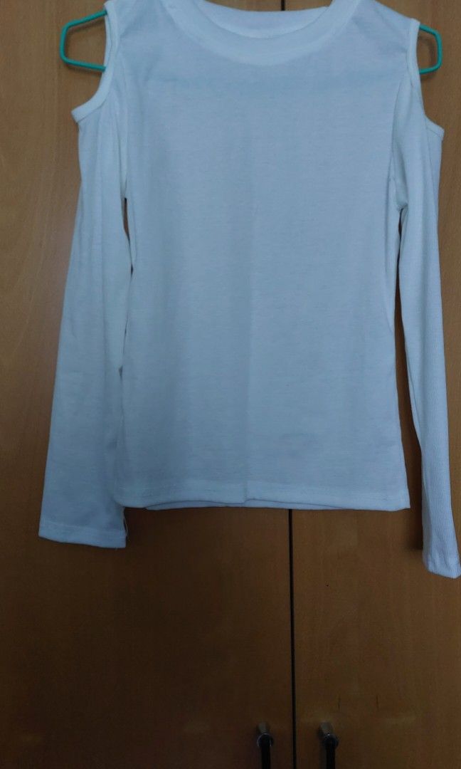 T shirt pullover off shoulder long sleeve women s top