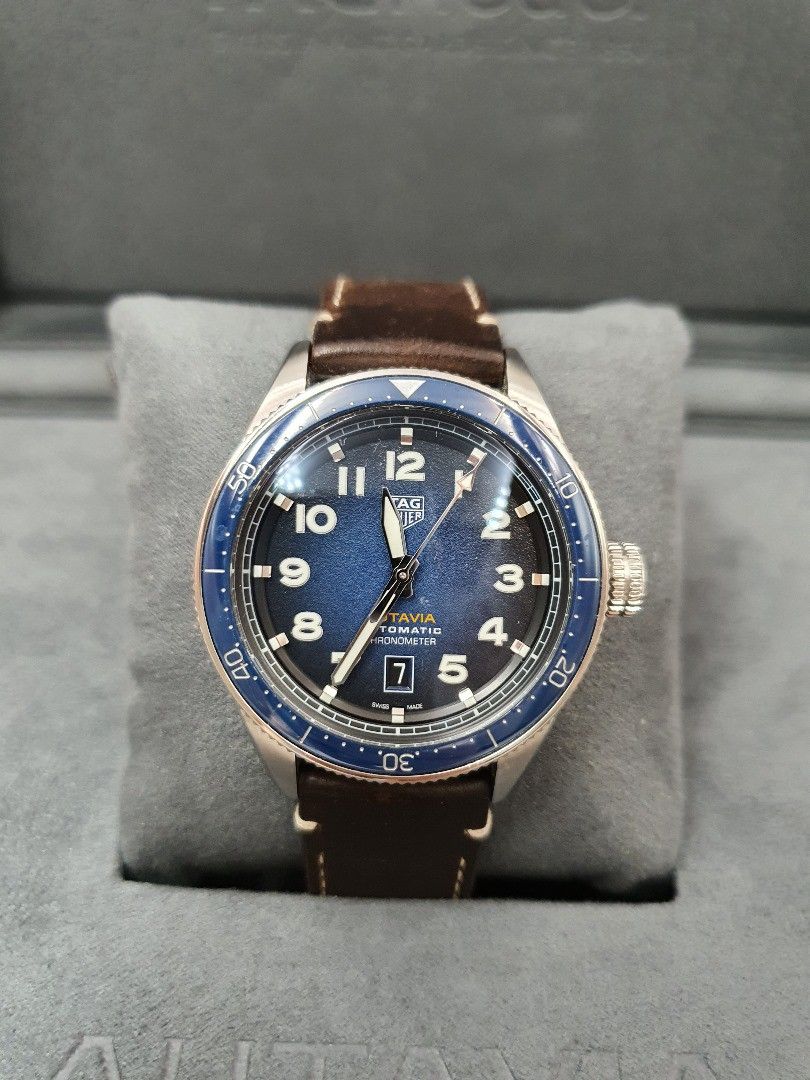 Tag Heuer Autavia Blue Pilot COSC Automatic Luxury Watches on Carousell