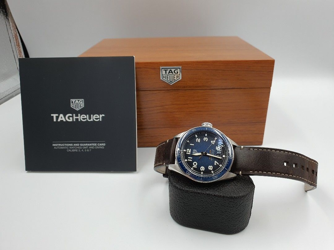 Tag Heuer Autavia Blue Pilot COSC Automatic Luxury Watches on Carousell