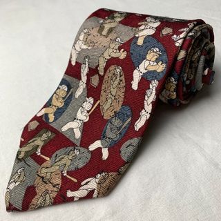 Ted The Bear Red Vintage Novelty Necktie