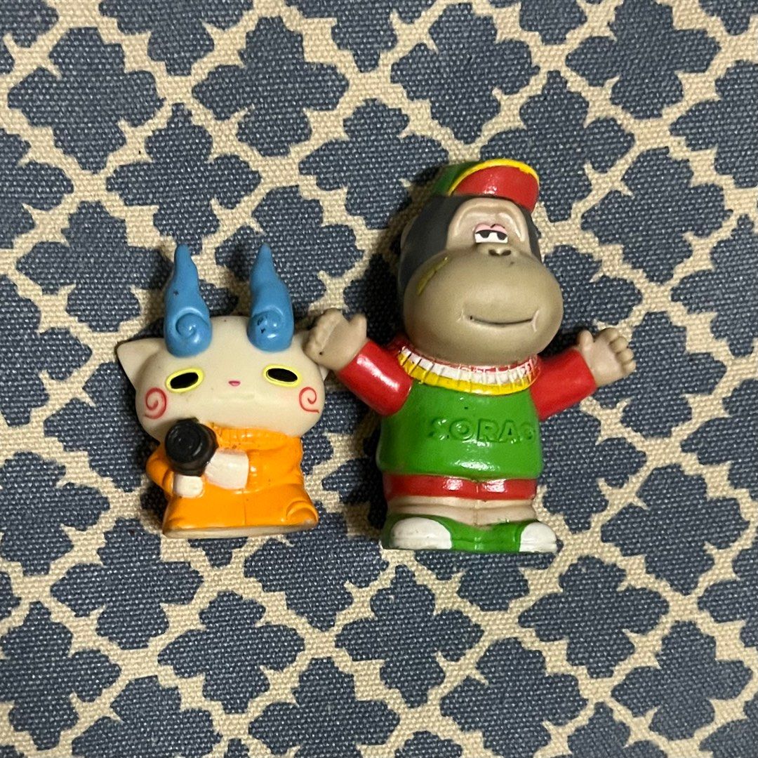 TOYS SET B (Category: Designer & Blind Box Toys) located in Manila. Submitted by tarbabe (Listing ID 1285454361, Image 1). Description: Yokai finger puppet and Sorao Pencil topper. Signs of usage..