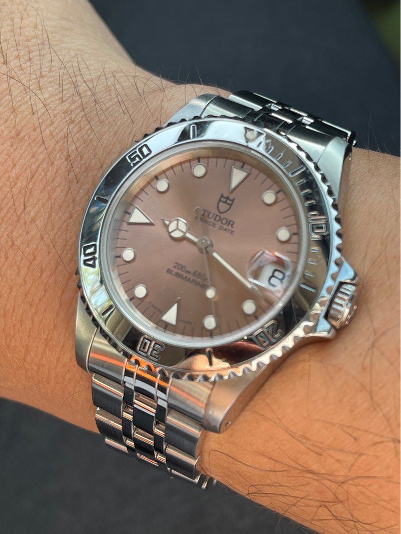 Tudor salmon dial submariner 75190, Luxury, Watches on Carousell
