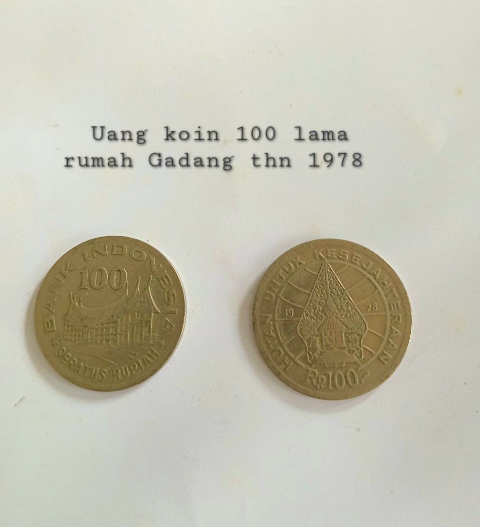 Uang koin 100 lama ( tipis), Antik, Uang Lama di Carousell