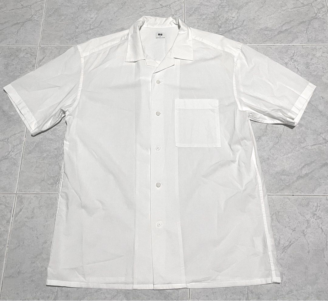 Uniqlo Open Collar Short Sleeve Shirt semi formal