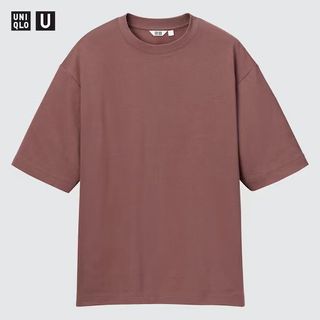 U AIRism Cotton Oversized Crew Neck Half-Sleeve T-Shirt (2020 Edition), UNIQLO US