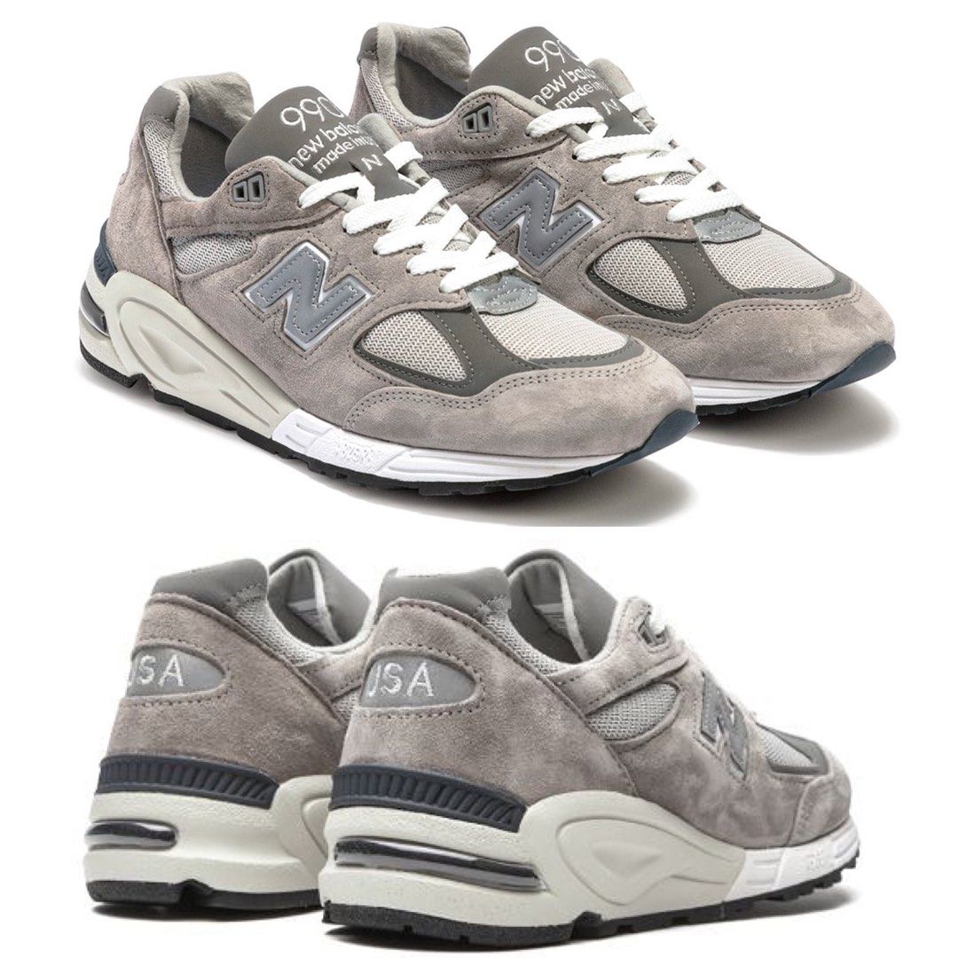 US11.5 New balance M990 GR2 V2 grey gray