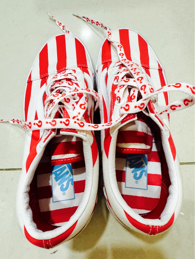 White vans cheap with butterflies