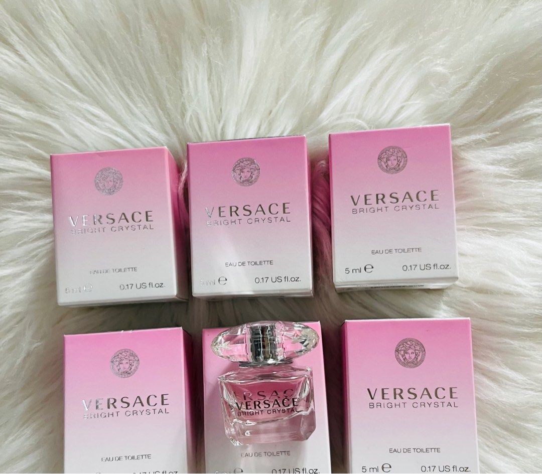 Versace Bright Crystal Eau de Toilette, Perfume for Women, 0.17 Oz, Mini &  Travel Size 