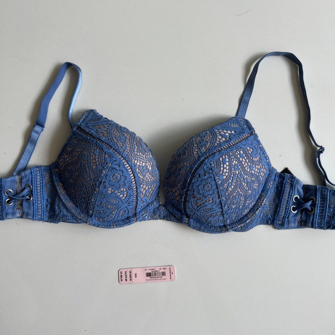 Victoria's Secret, Intimates & Sleepwear, Blue Victorias Secret Bombshell  Bra Brand New With Tags Size 32a