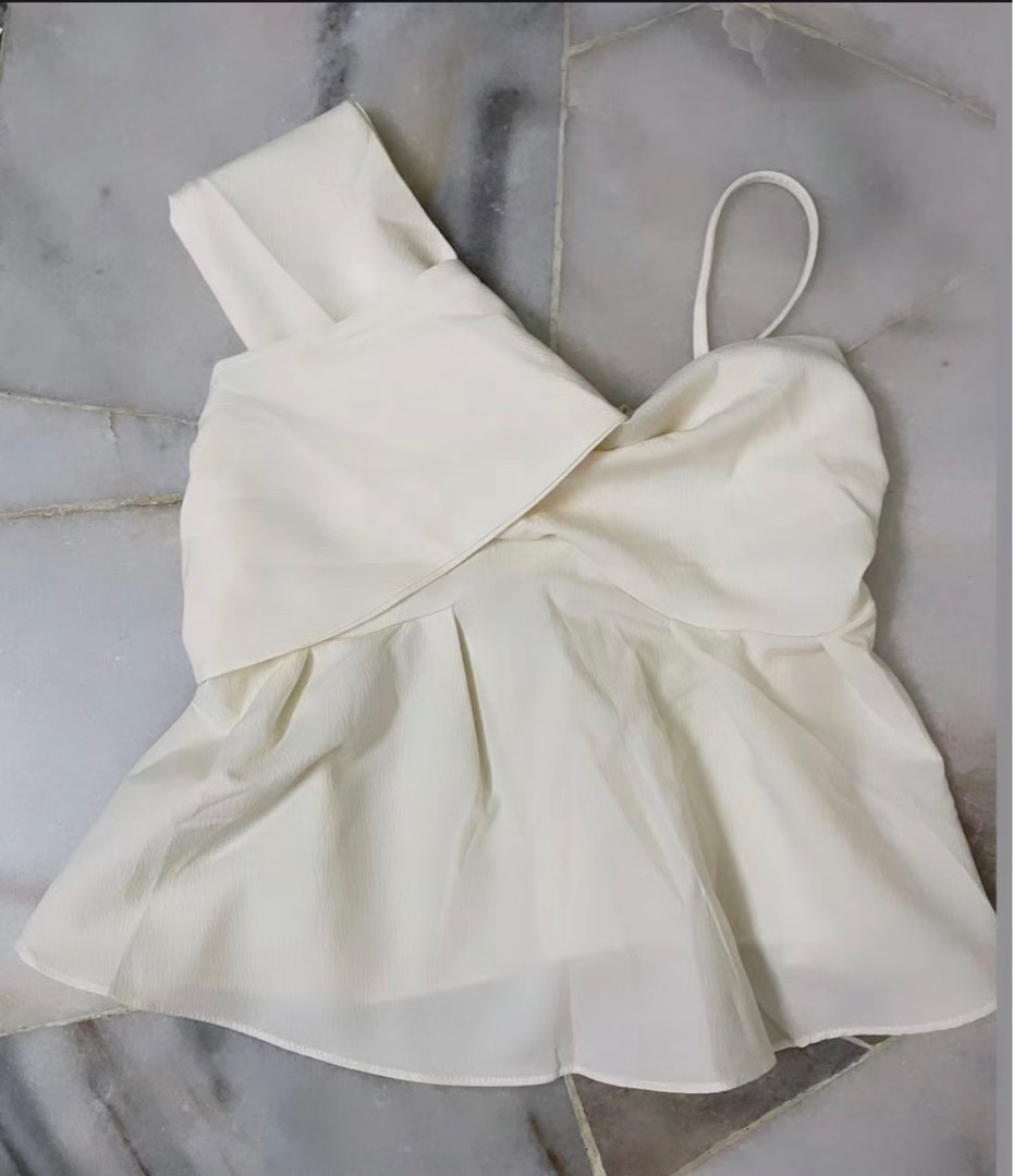 White Chiffon Tank Top