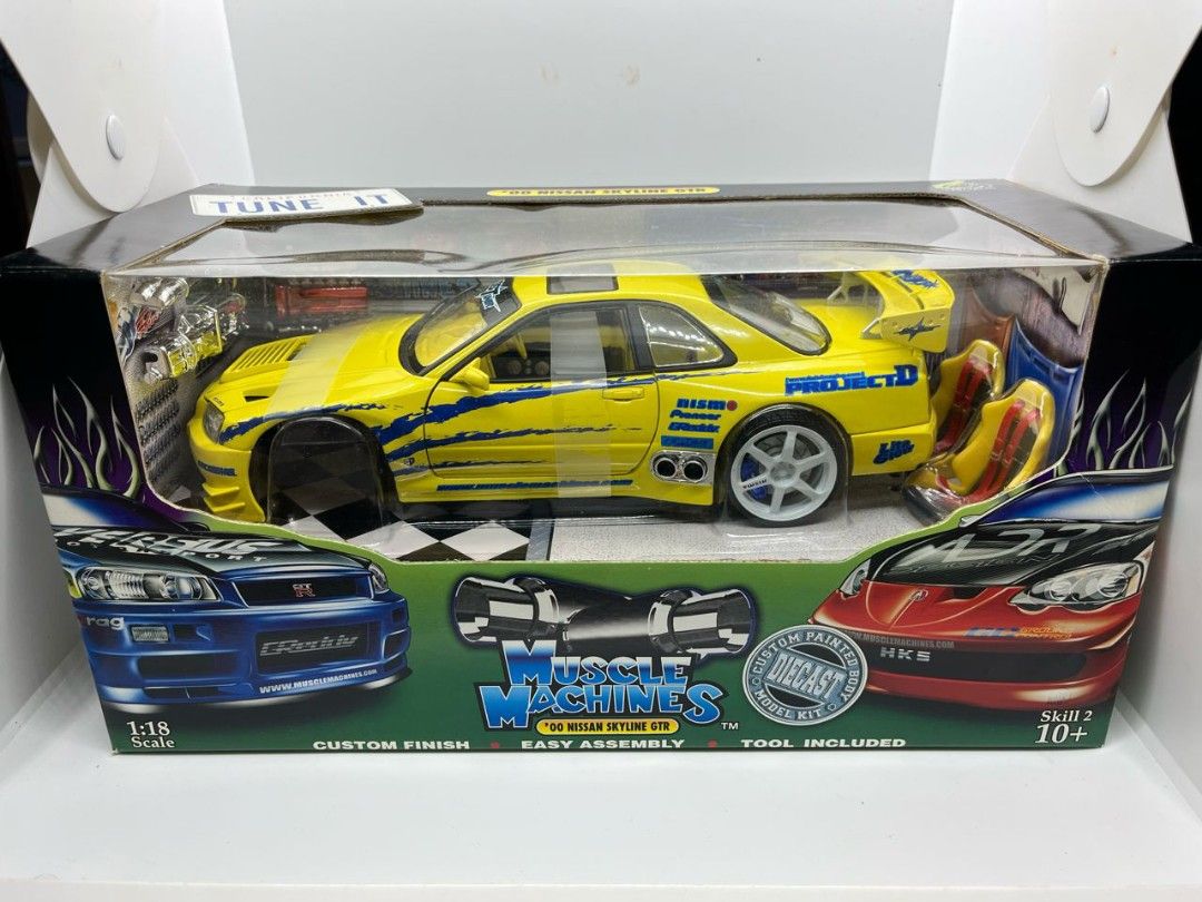 希少　MUSCLE MACHINES　R34 SKYLINE GTR　JDM Amazon.co.jp: Unopened Muscle Machine 1/64 IMPORT Tuner