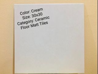 30x30cm Tiles Color Cream