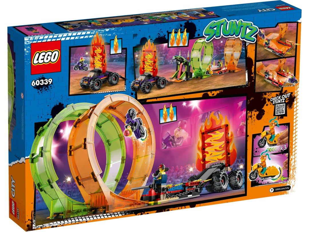 🔥 moving out sale] LEGO City Stuntz 60339 Double Loop Stunt Arena