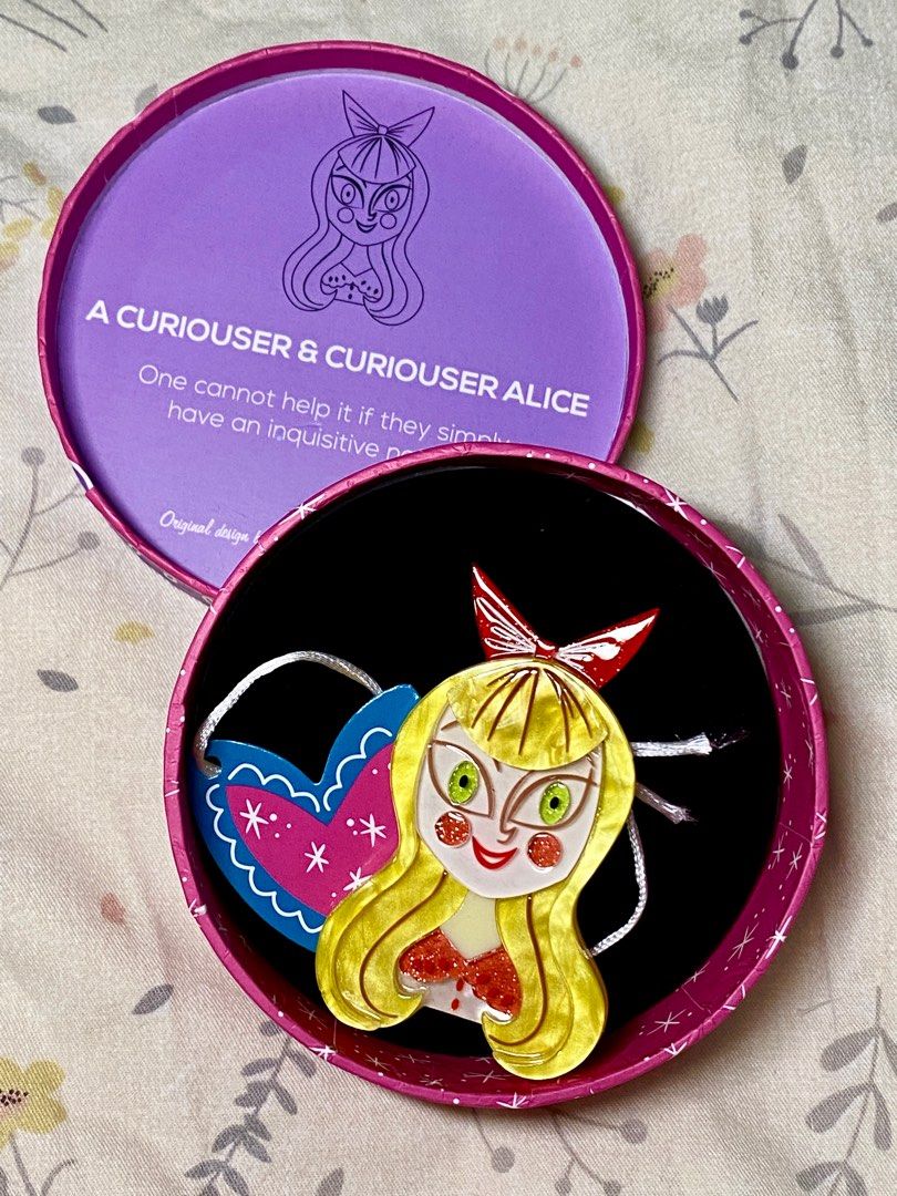 A Curiouser Curiouser Alice an Erstwilder brooch Women s