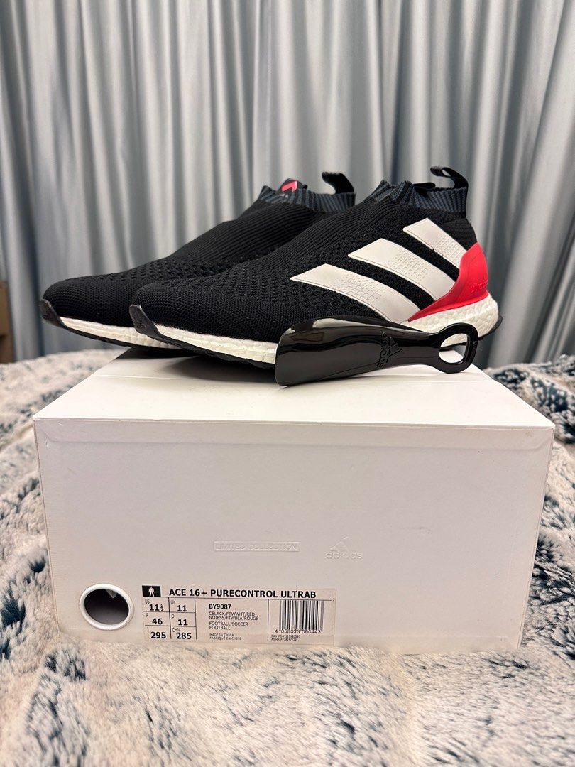 Adidas purecontrol ultra boost black red online