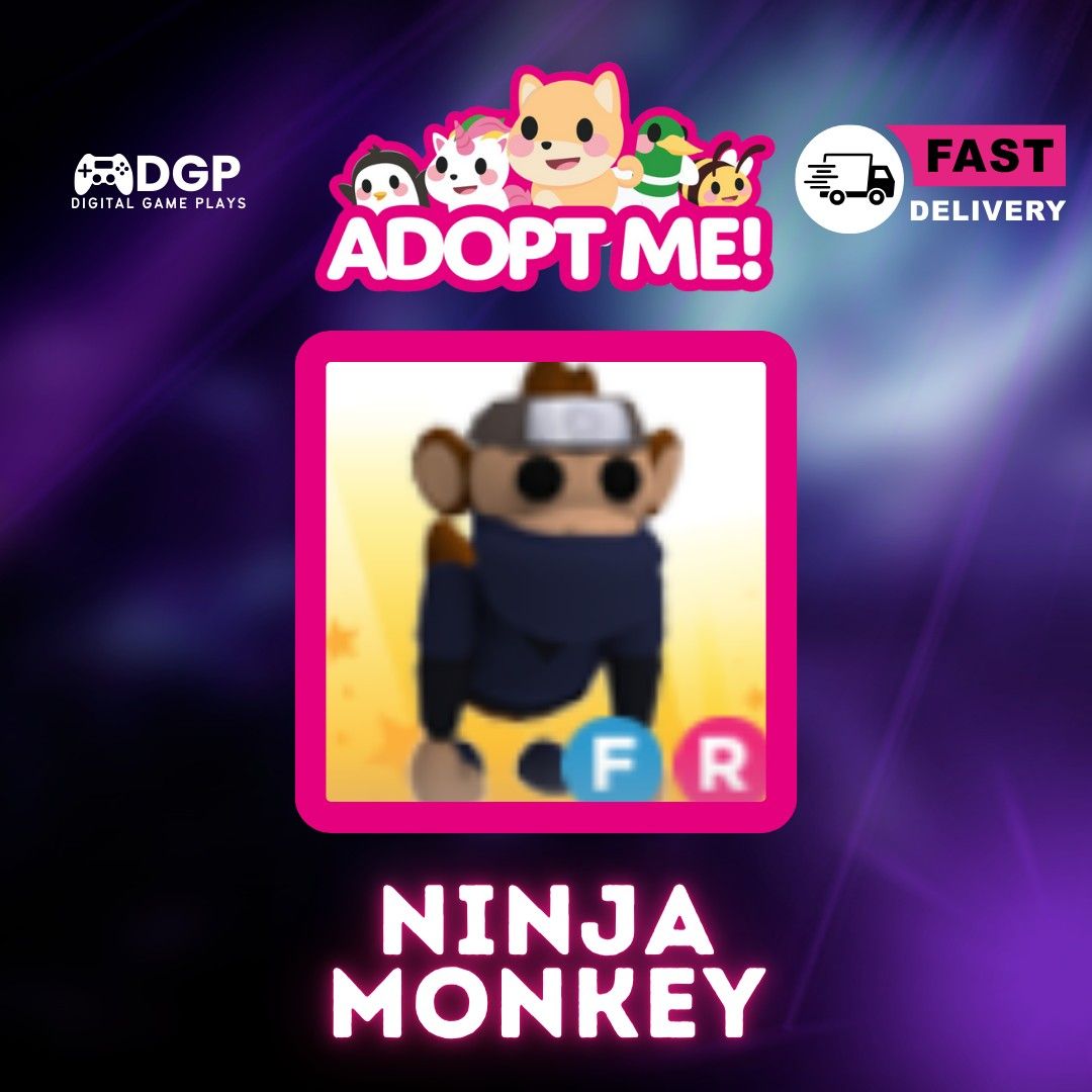 Adopt Me! | Ninja Monkey | with Fly and Ride Potions (Category: Others) located in Manila. Submitted by dgp_plays (Listing ID 1285657785, Image 1). Description: .