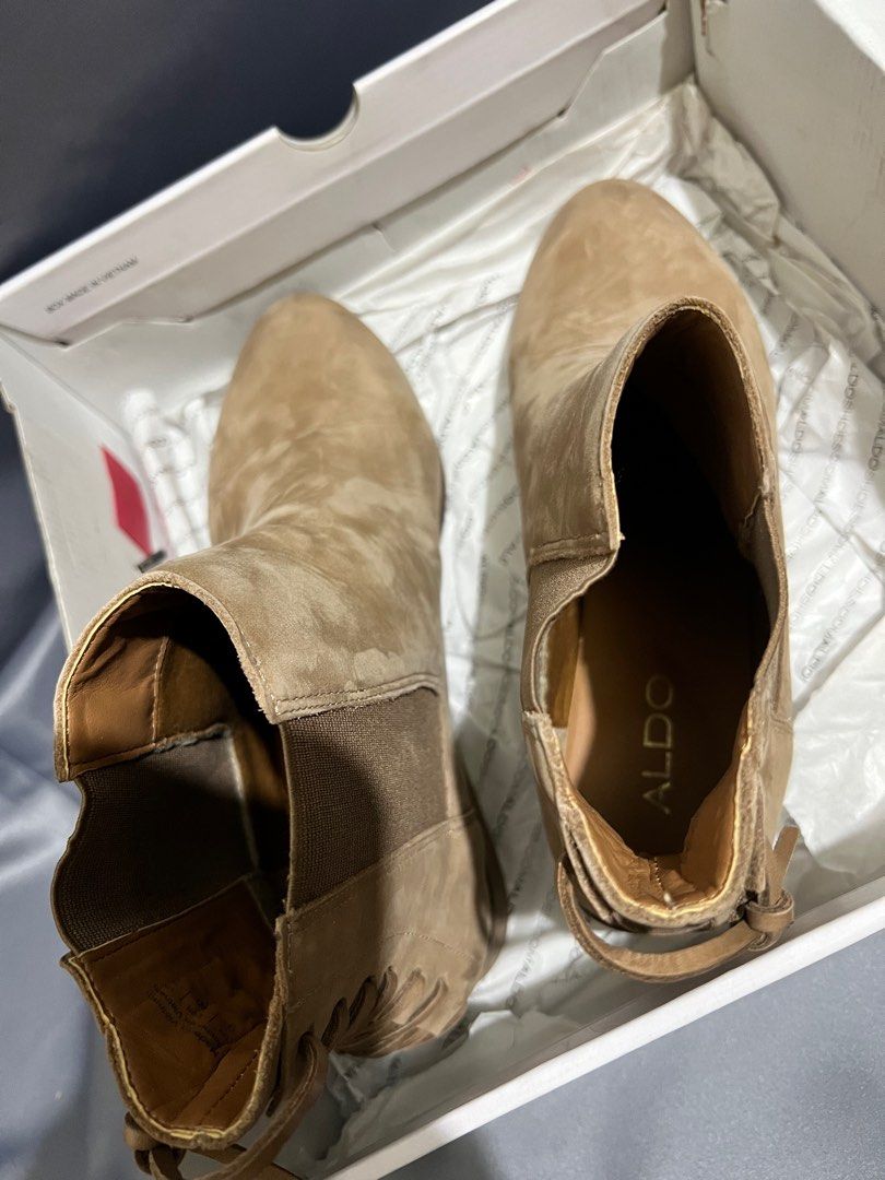 Aldo Suede Ankle Boots Lace Up Back (Category: Boots) located in Zamboanga. Submitted by jonte. (Listing ID 1285626743, Image 3). Description: Preowned Bought from UAE Can ship thru LBC .