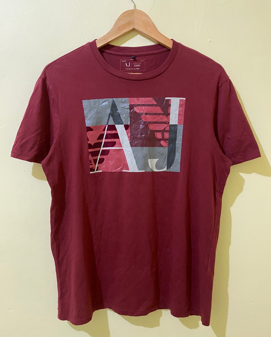 armani jeans brand shirt Luxury Apparel on Carousell