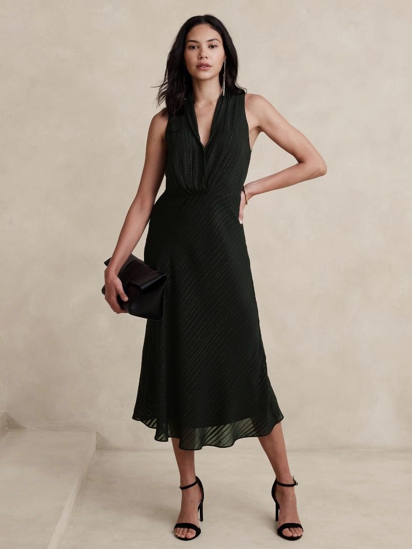 banana republic black midi dress Xscape Womens Plus Drapey Maxi Evening Dress Purple 18W main image 0