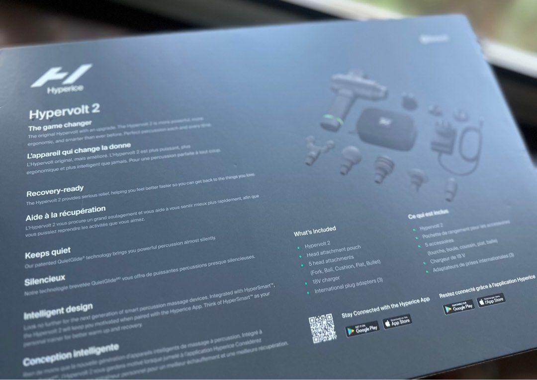 Authentic Hyperice Hypervolt 2 Massage Gun (Category: Massage Devices) located in Makati City. Submitted by dean_tn (Listing ID 1285646071, Image 2). Description: Up for sale authentic and new Hypervolt 2 by Hyperice massage gun. PM if interested!.