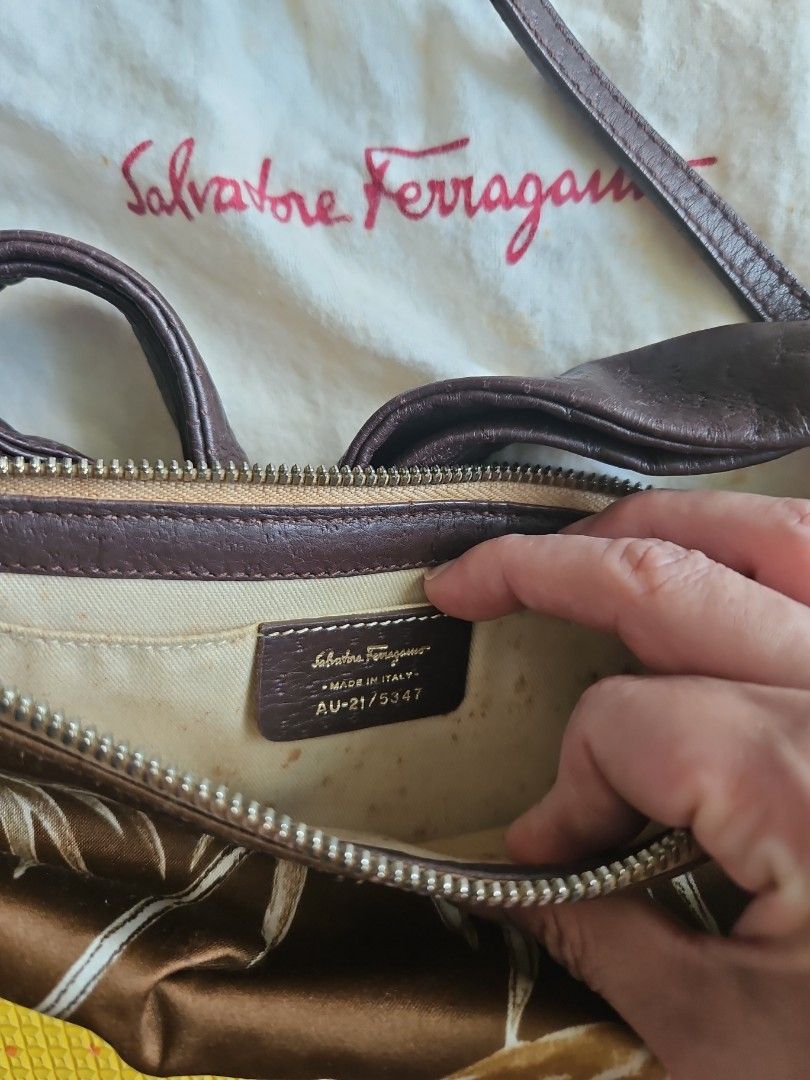 Ferragamo bag hotsell serial number