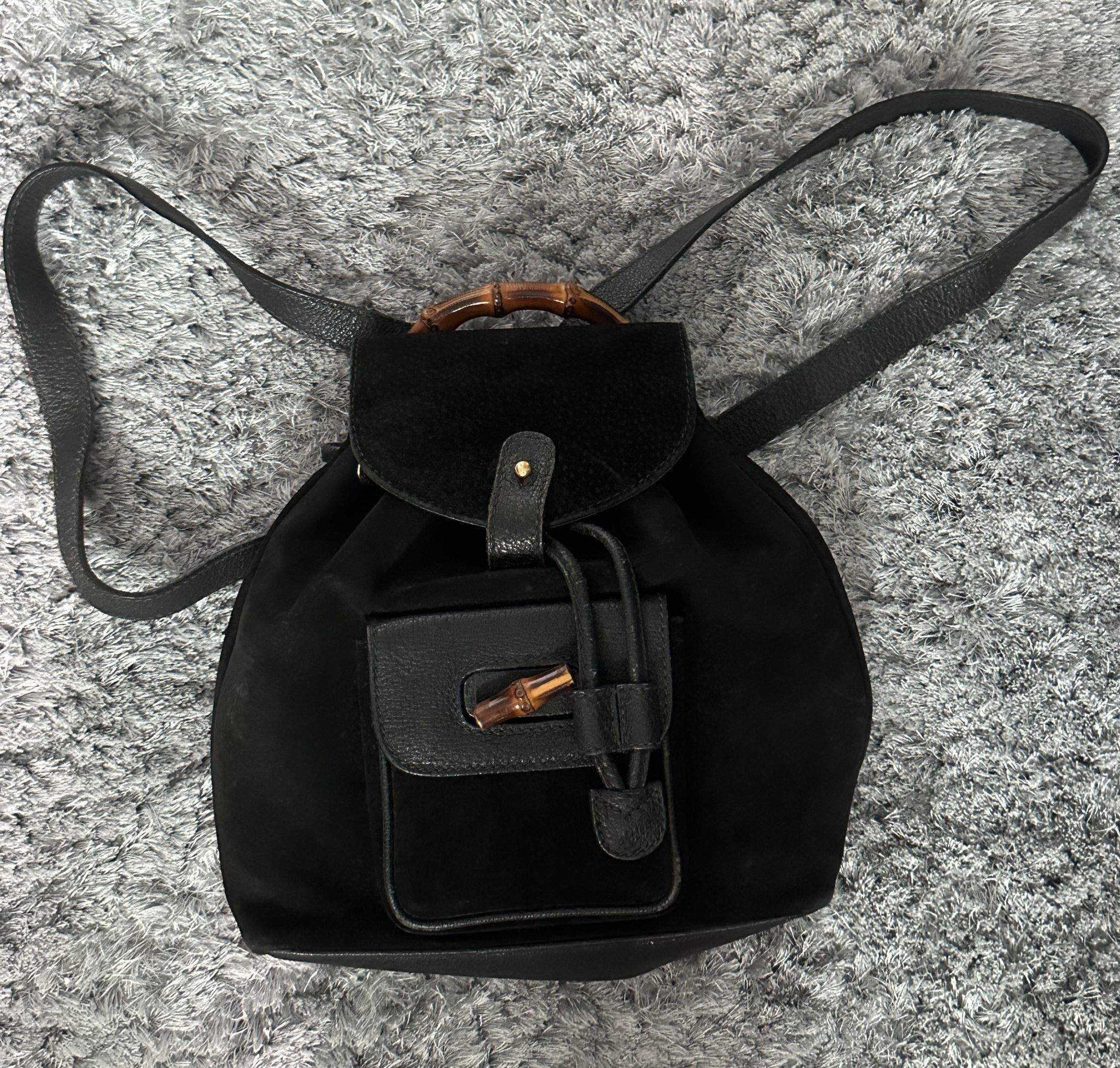 Black gucci mini on sale backpack