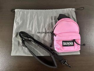 Balenciaga oversized mini backpack in pink