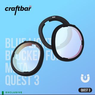 Blue Light-Blocking Lenses with Magnetic Frames for Meta Quest 3 | craftbarPH